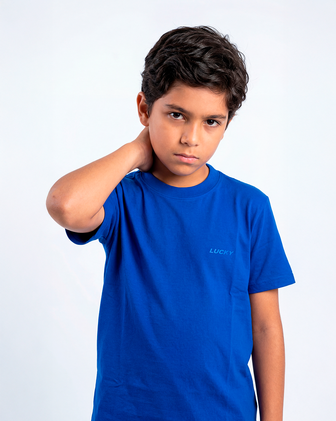 T-SHIRT LUCKY BASIC NAME ROYAL