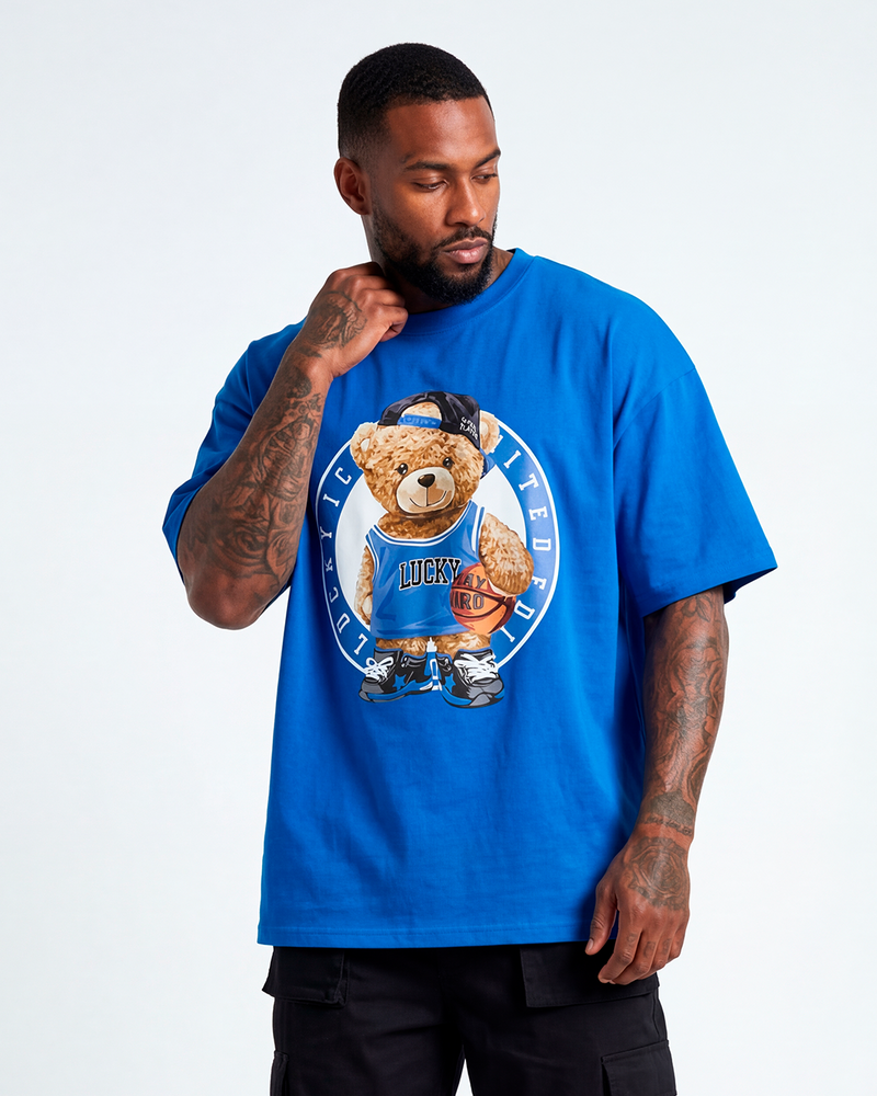 OVERSIZED LUCKY BEAR BLUE