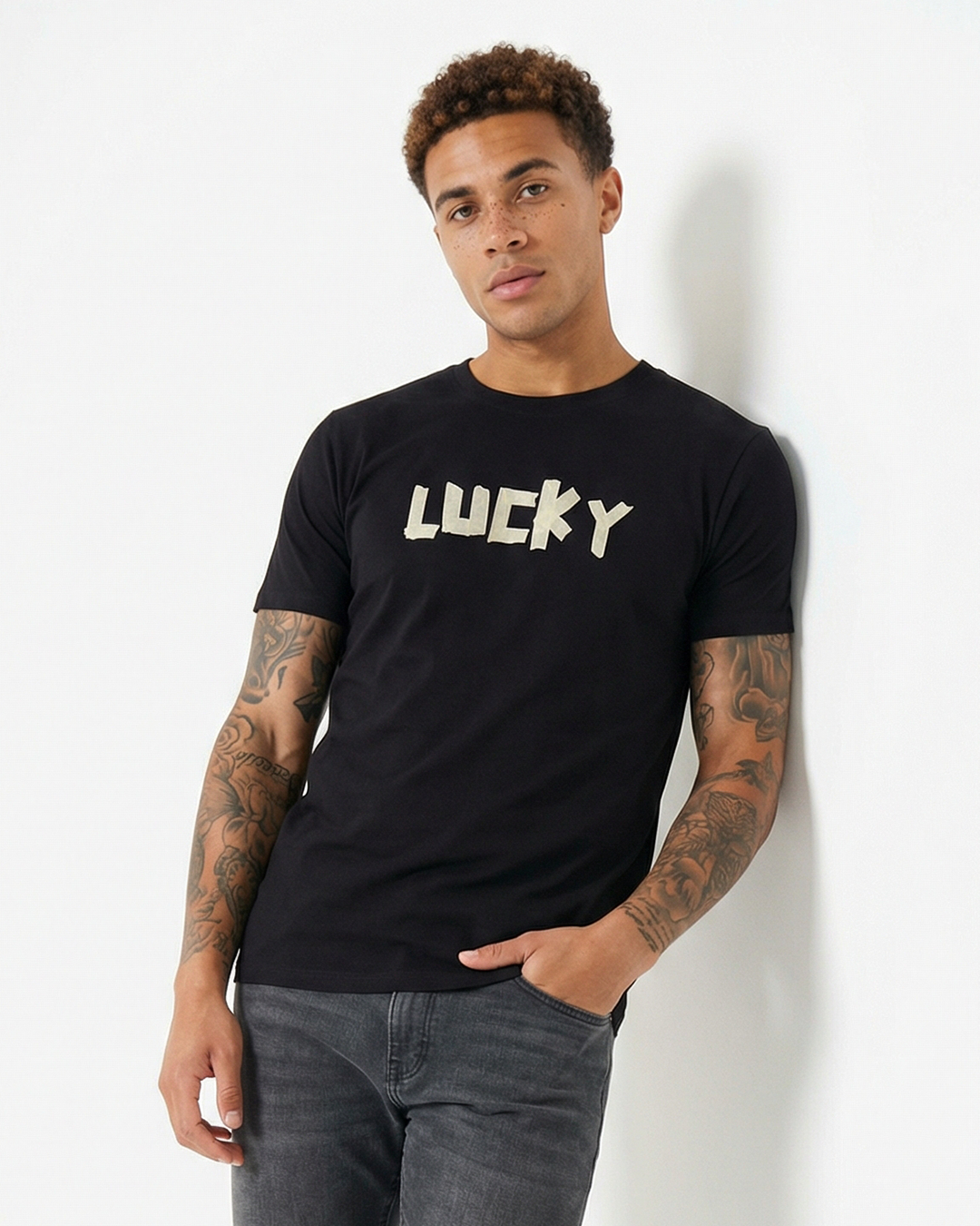T-SHIRT LUCKY NAME PAPER KRAFT