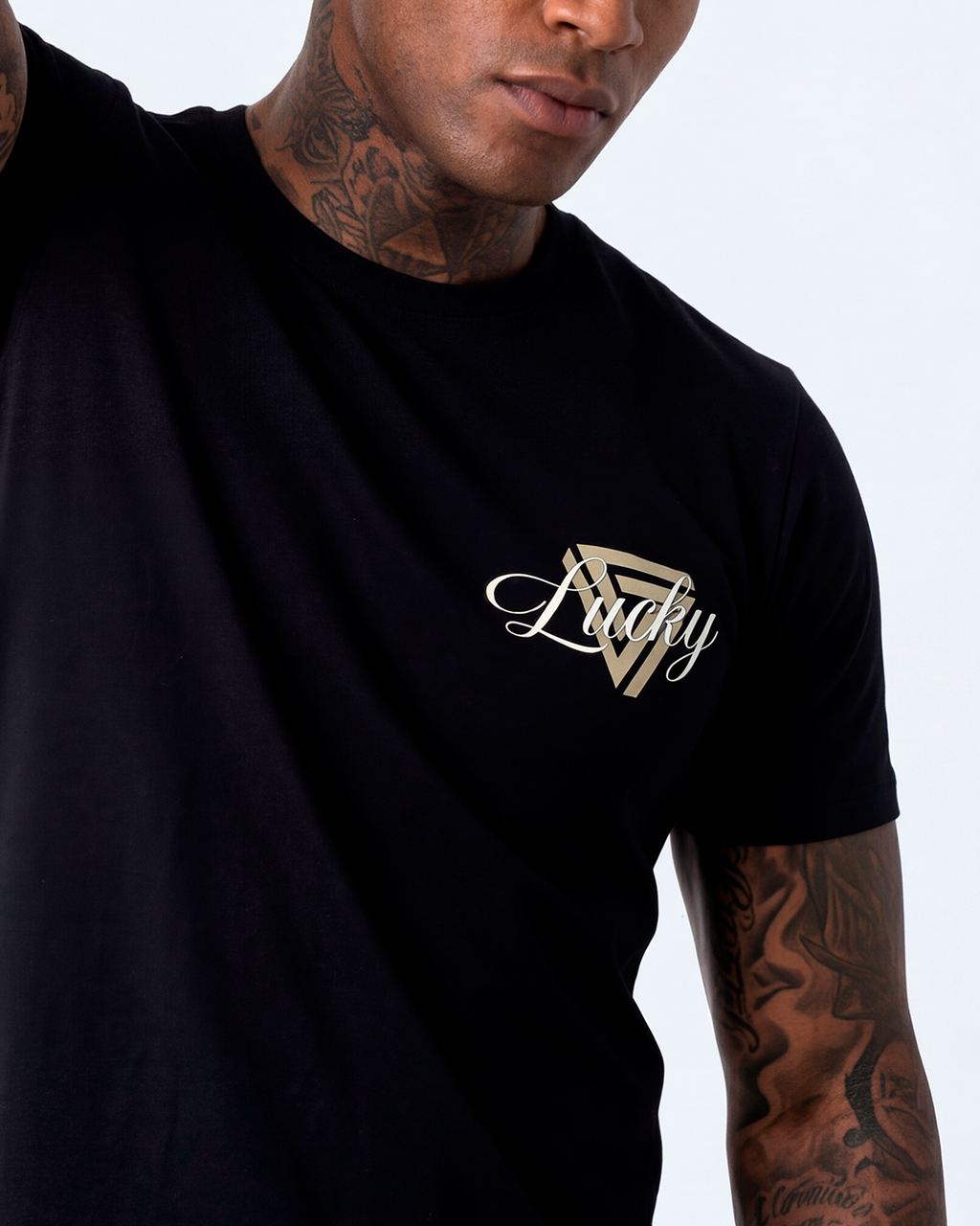 T-SHIRT REGULAR BEAR LUCKY PRETO