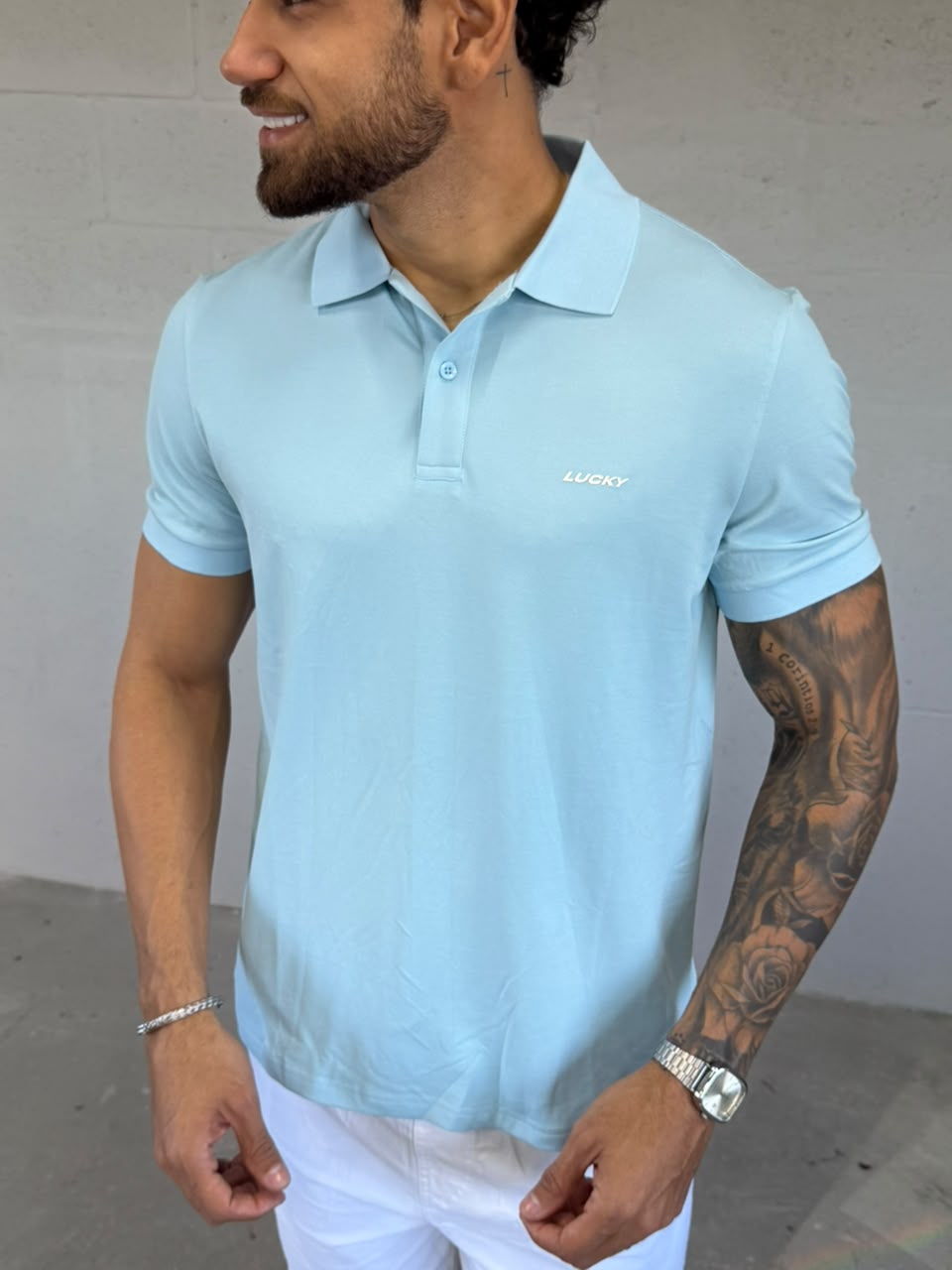 Gola Polo Piquet Lucky Azul