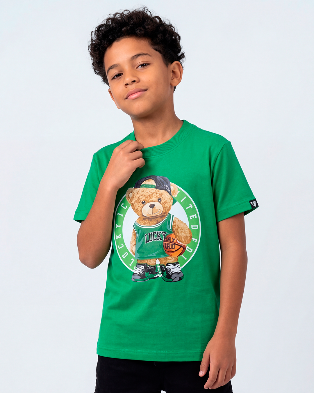 T-SHIRT INF BEAR GREEN