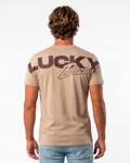 T-SHIRT REGULAR LUCKY NAME BIG BASIC BEGE