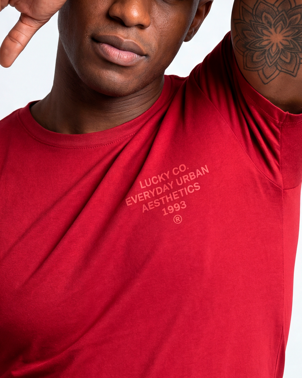 T-SHIRT REGULAR LUCKY EVERYDAY URBAN VERMELHO