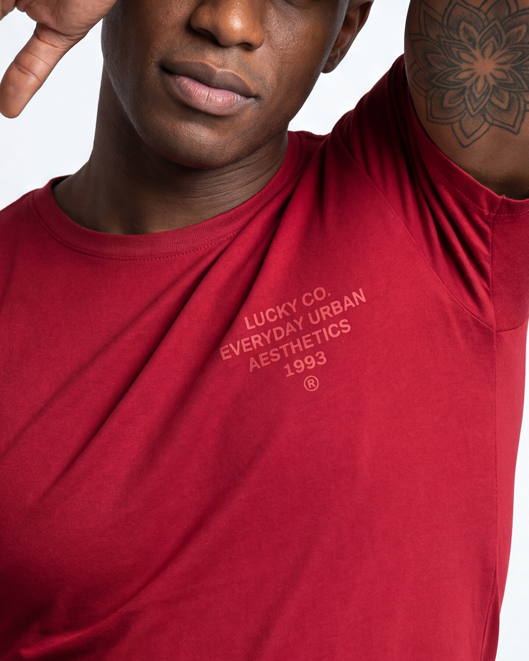T-SHIRT REGULAR LUCKY EVERYDAY URBAN VERMELHO