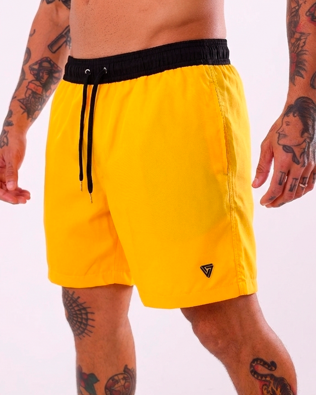 SHORT TACTEL AMARELO 2700001