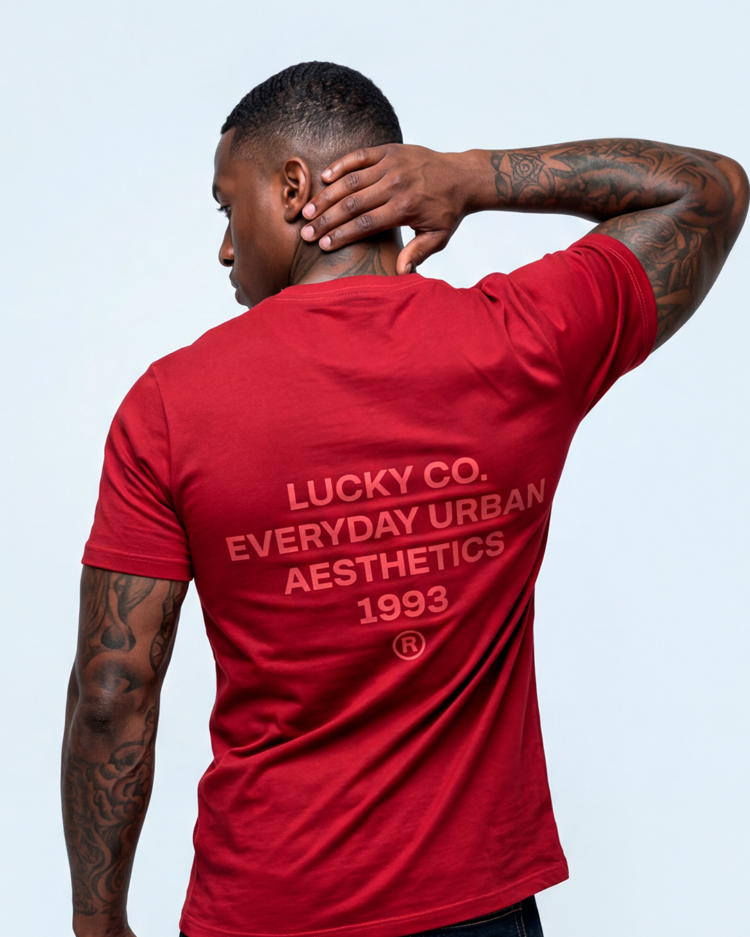 T-SHIRT REGULAR LUCKY EVERYDAY URBAN VERMELHO