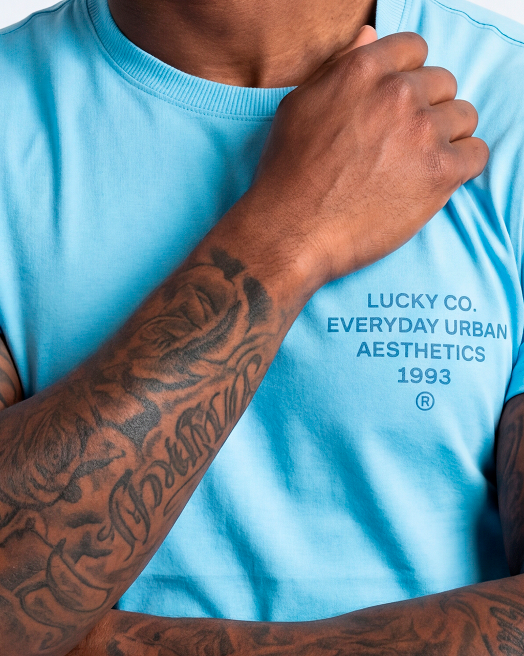 T-SHIRT REGULAR LUCKY EVERYDAY URBAN AZUL