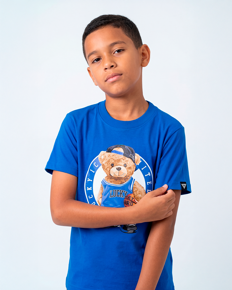 T-SHIRT INF BEAR BLUE