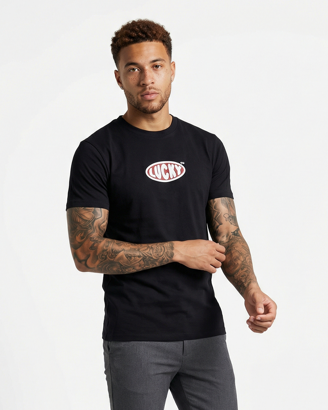 T-SHIRT LUCKY CENTER ROUND