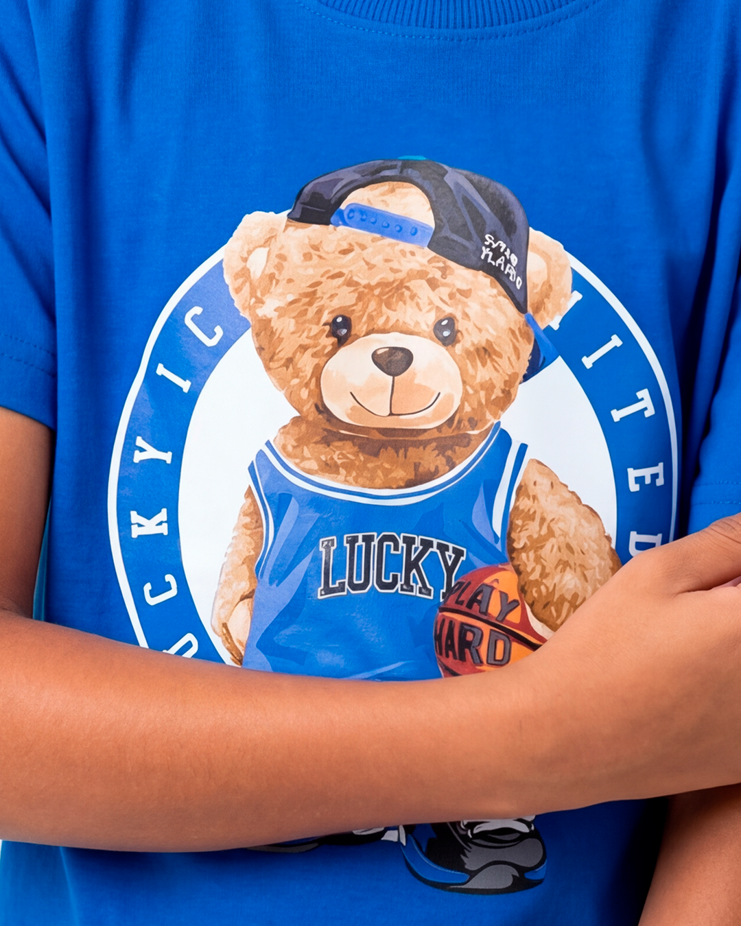 T-SHIRT INF BEAR BLUE