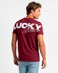 T-SHIRT REGULAR LUCKY NAME BIG BASIC VINHO