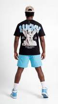 T-SHIRT REGULAR LUCKYANGELS STREET085 BLACK