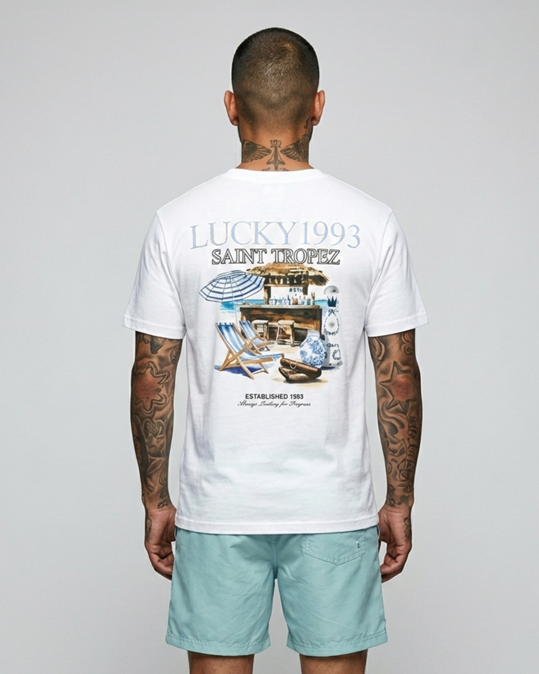 T-SHIRT REGULAR SAINT TROPEZ BRANCO 000000