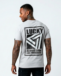 T-SHIRT LUCKY ALWAYS LOOK CINZA