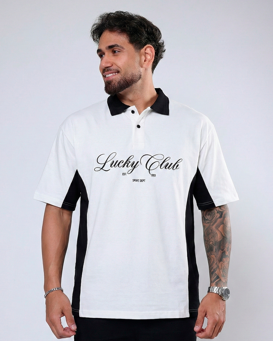 GOLA POLO VINTAGE LATERAL PRETO