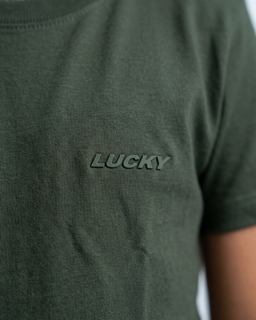 T-SHIRT LUCKY BASIC NAME VERDE