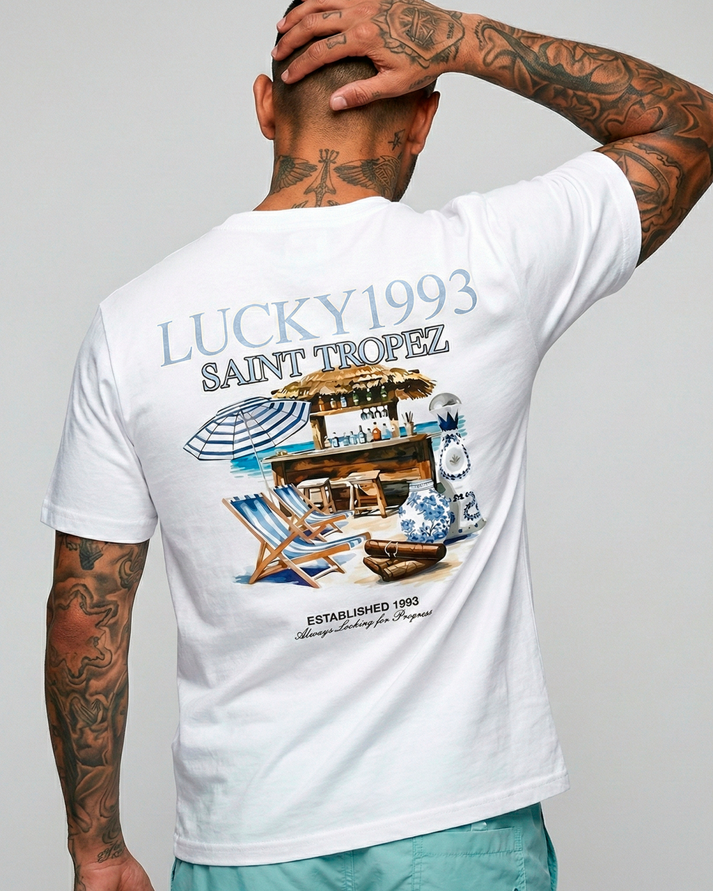 T-SHIRT REGULAR SAINT TROPEZ BRANCO 000000