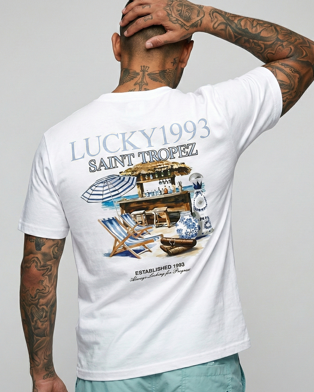 T-SHIRT REGULAR SAINT TROPEZ BRANCO 000000