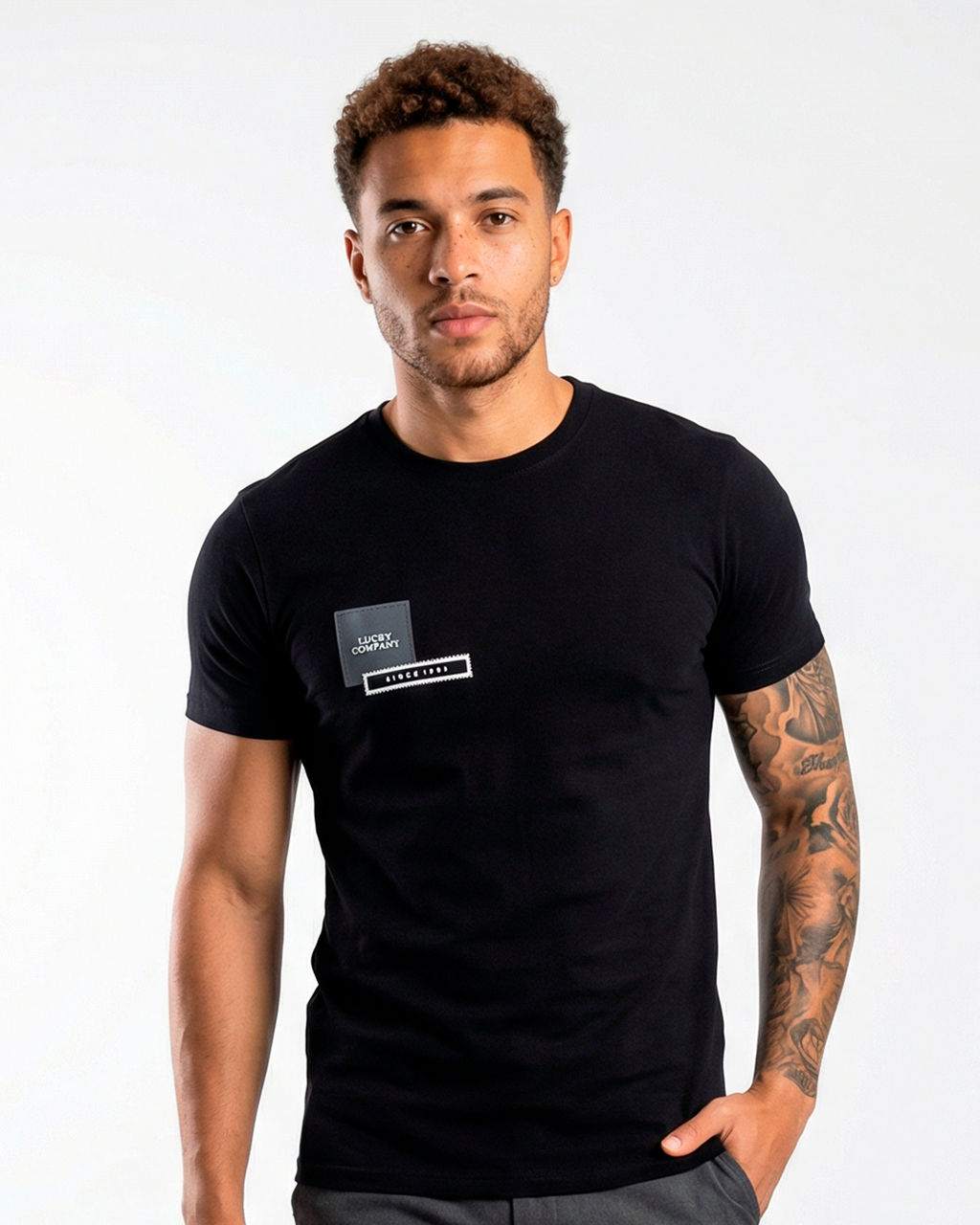 T-SHIRT LUCKY SQUARE LEFT