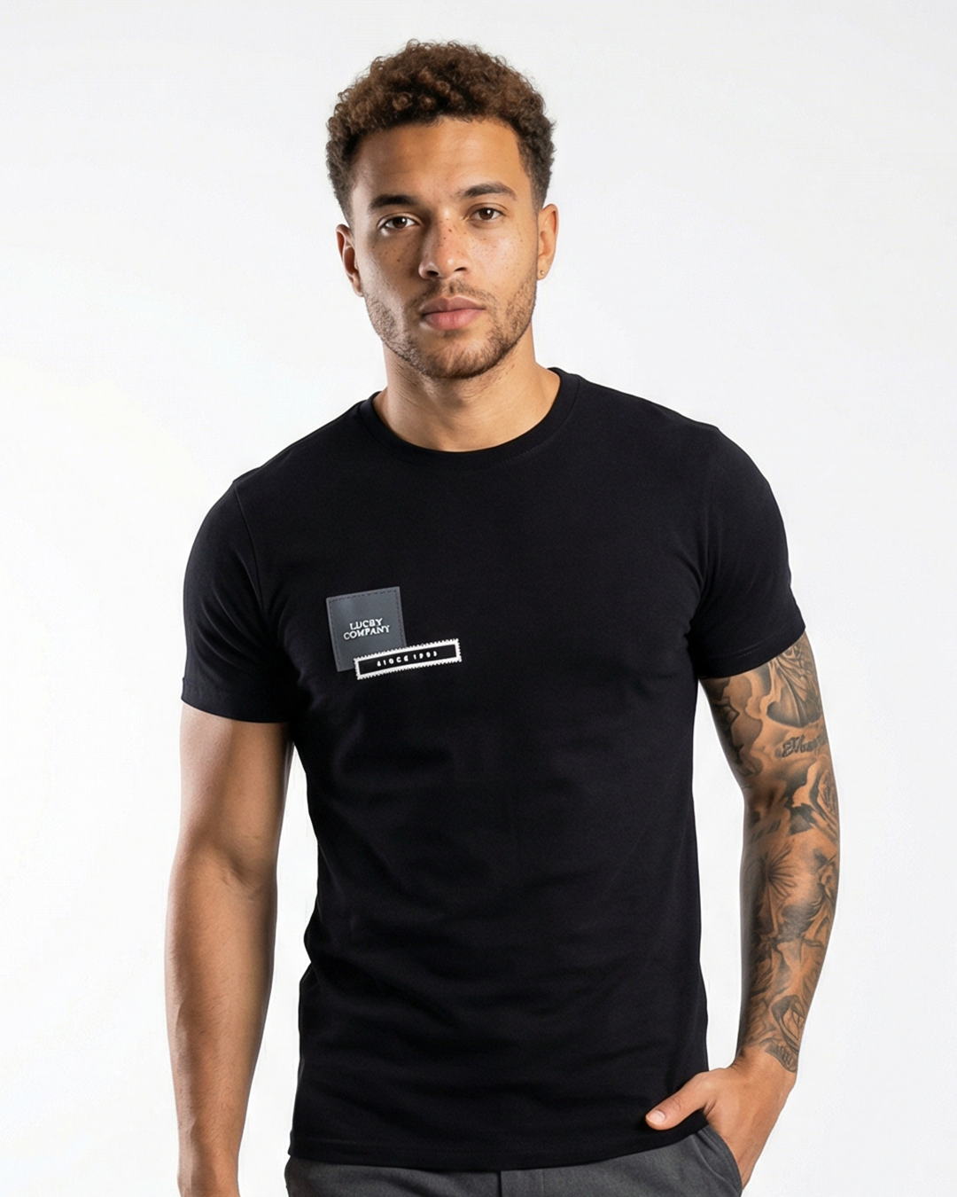 T-SHIRT LUCKY SQUARE LEFT