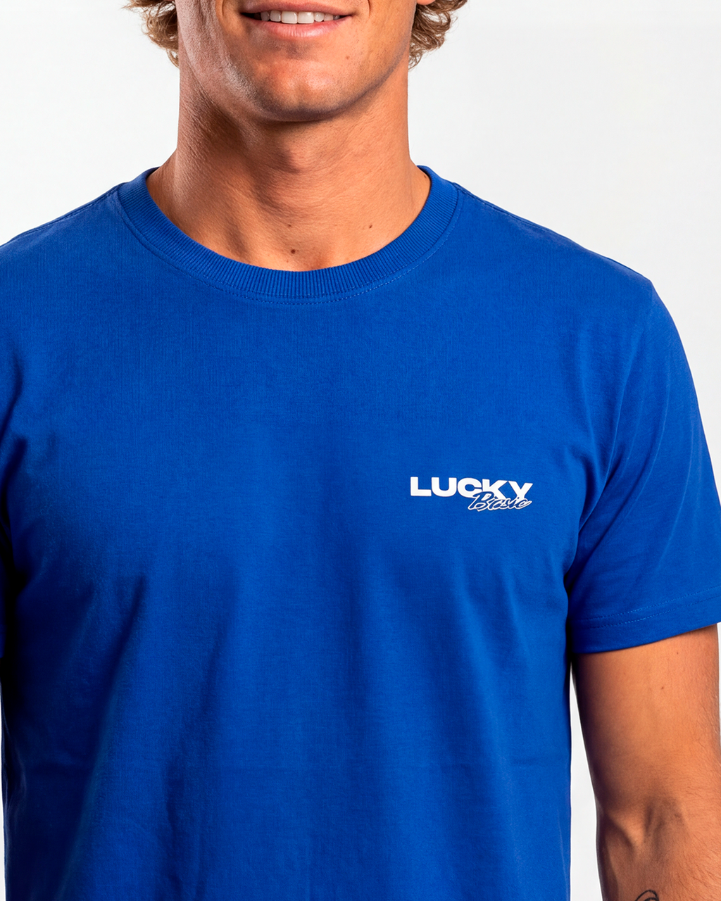 T-SHIRT REGULAR LUCKY NAME BIG BASIC ROYAL