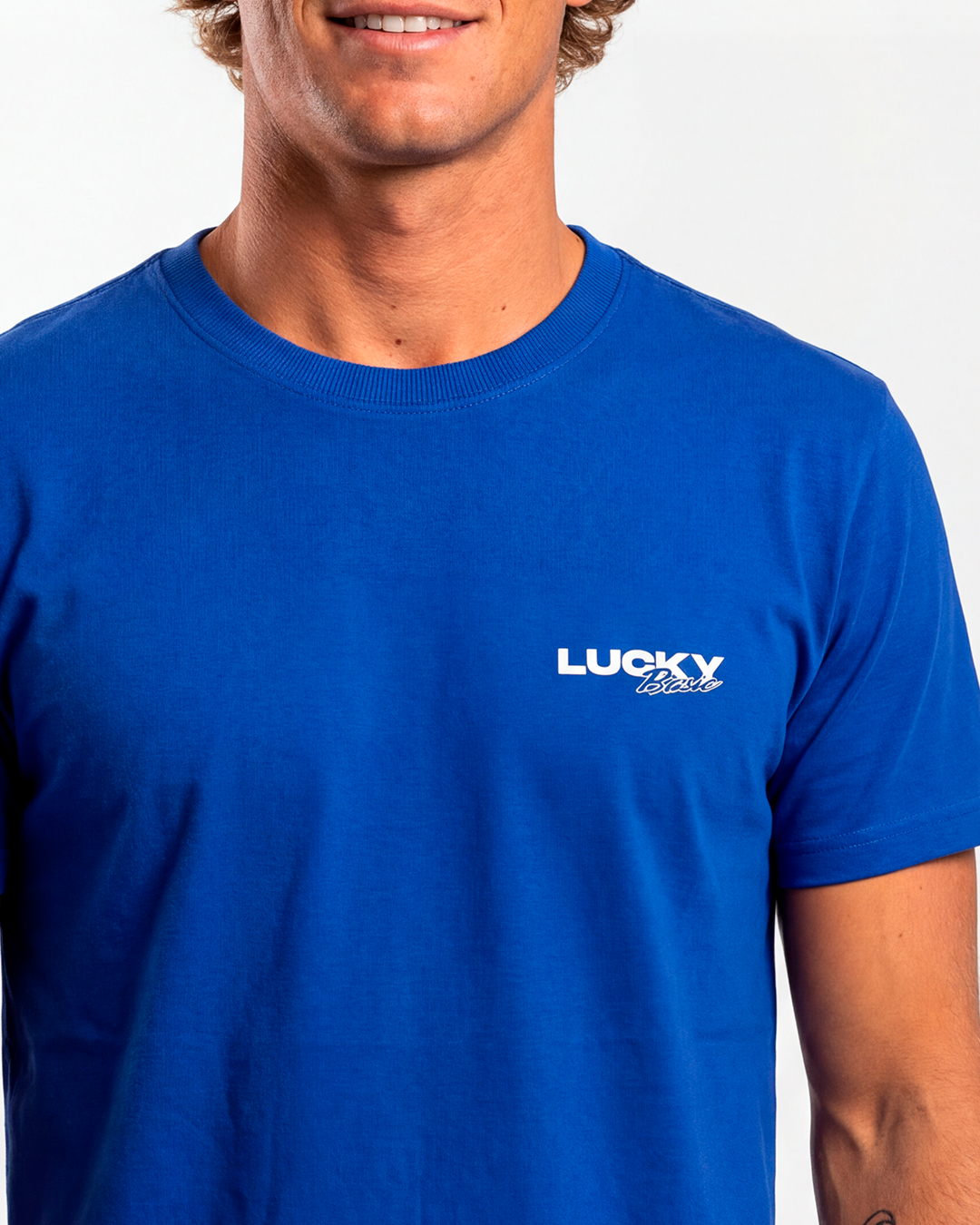 T-SHIRT REGULAR LUCKY NAME BIG BASIC ROYAL