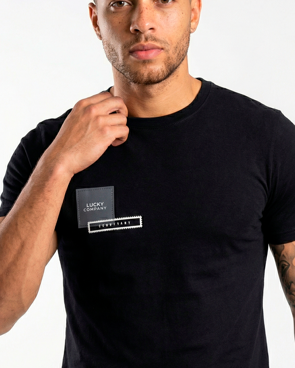 T-SHIRT LUCKY SQUARE LEFT