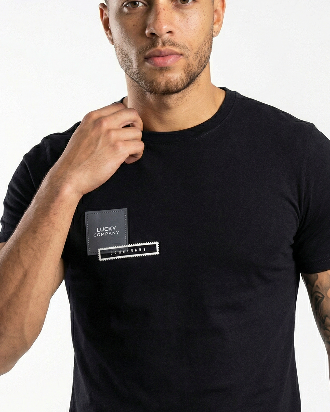 T-SHIRT LUCKY SQUARE LEFT