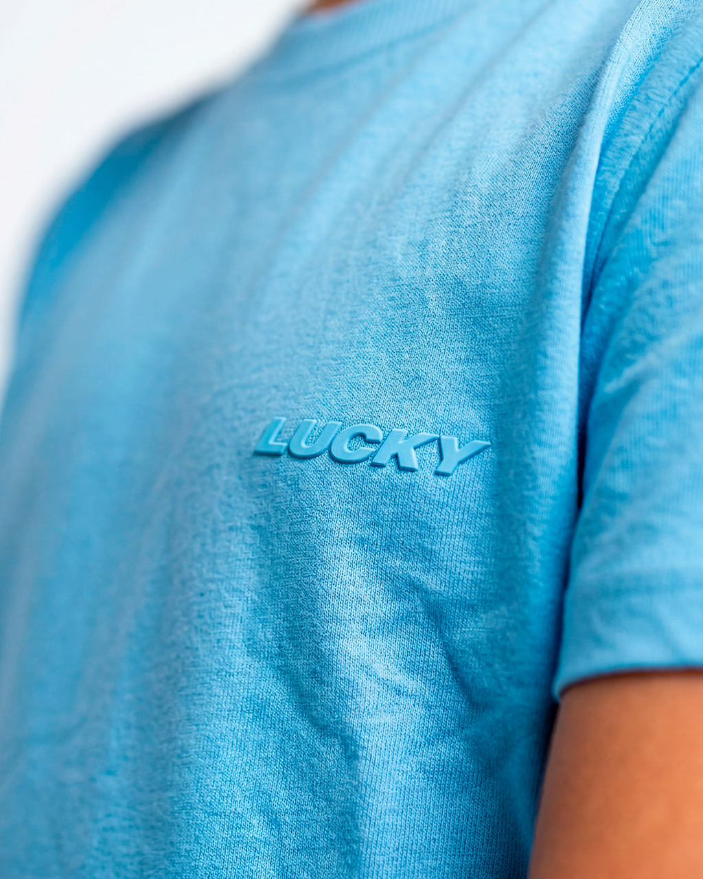 T-SHIRT LUCKY BASIC NAME AZUL