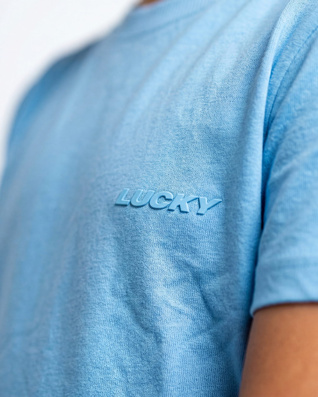 T-SHIRT LUCKY BASIC NAME AZUL