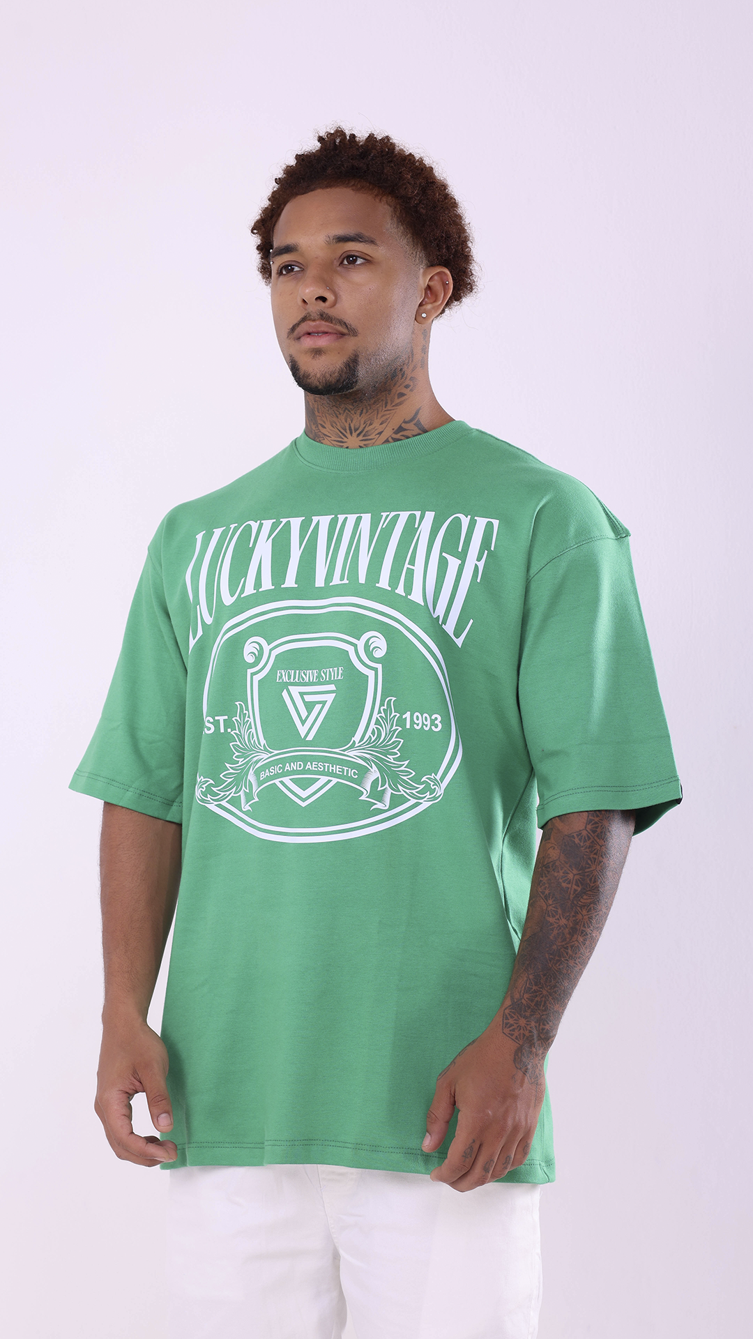 OVERSIZED LUCKYVINTADE GREEN - GDC