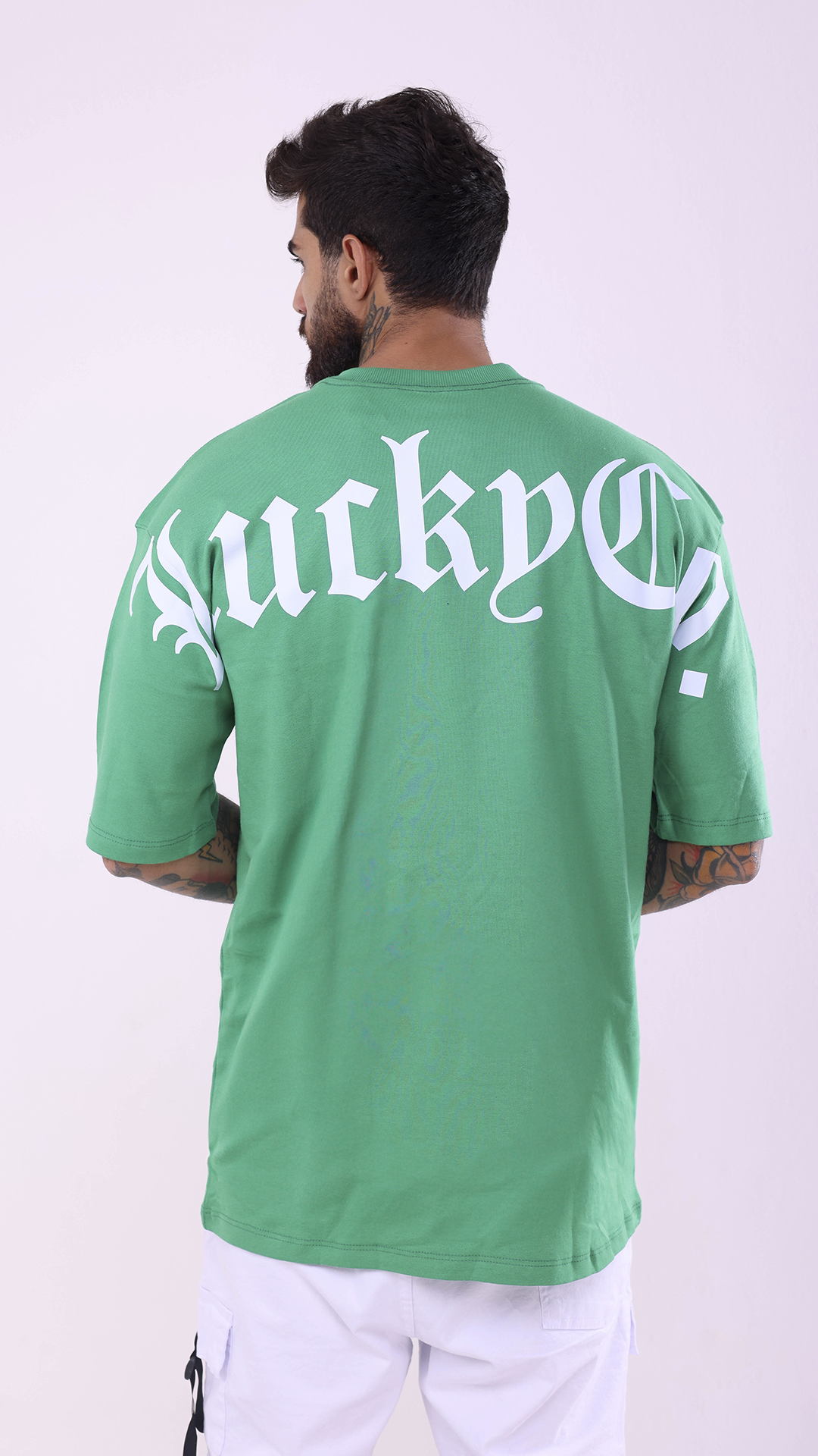 OVERSIZED LUCKYCO. NAME BACK GREEN
