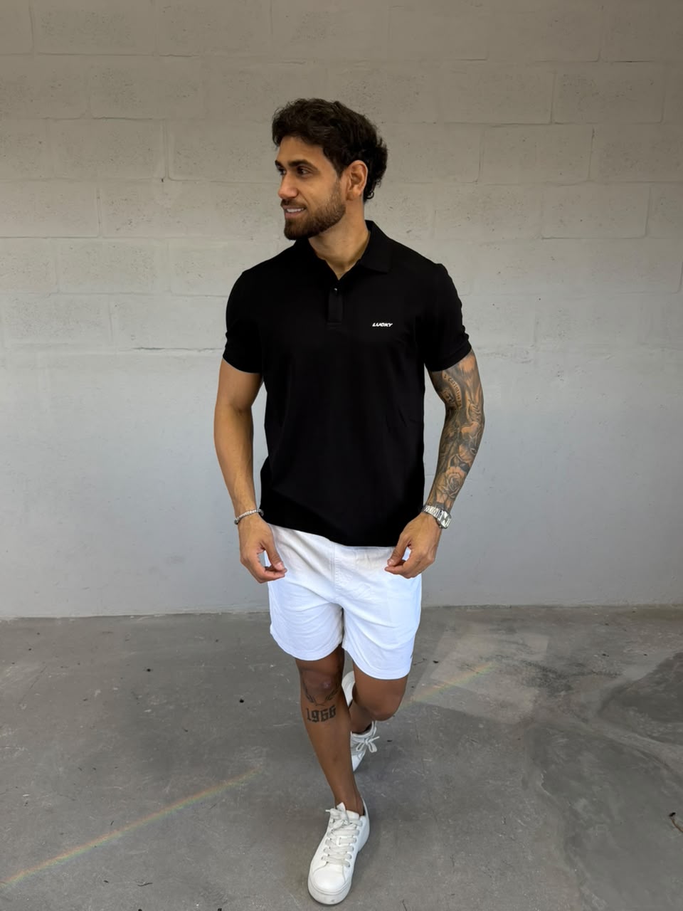 Gola Polo Piquet Lucky Preto