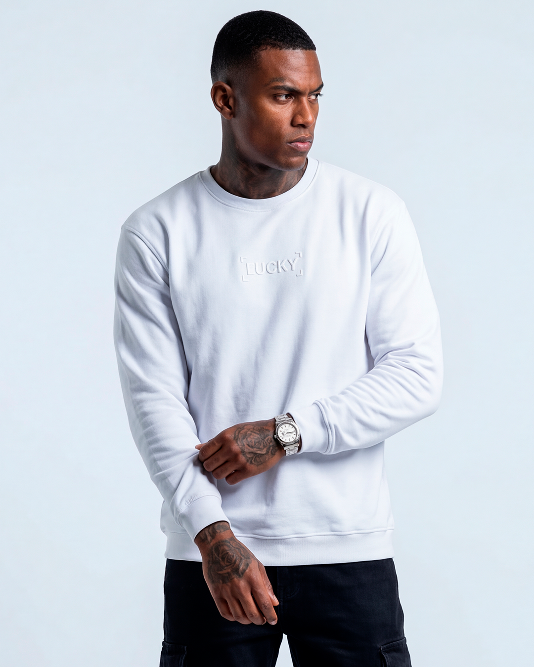 MANGA LONGA BASIC LUCKY BRANCO
