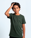 T-SHIRT INFANTIL LUCKY NAME WRITTEN VERDE
