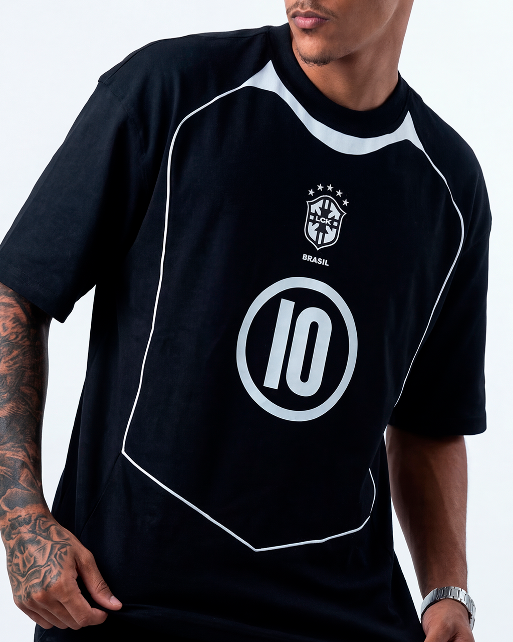 OVERSIZED CUP LCK PRETO - V