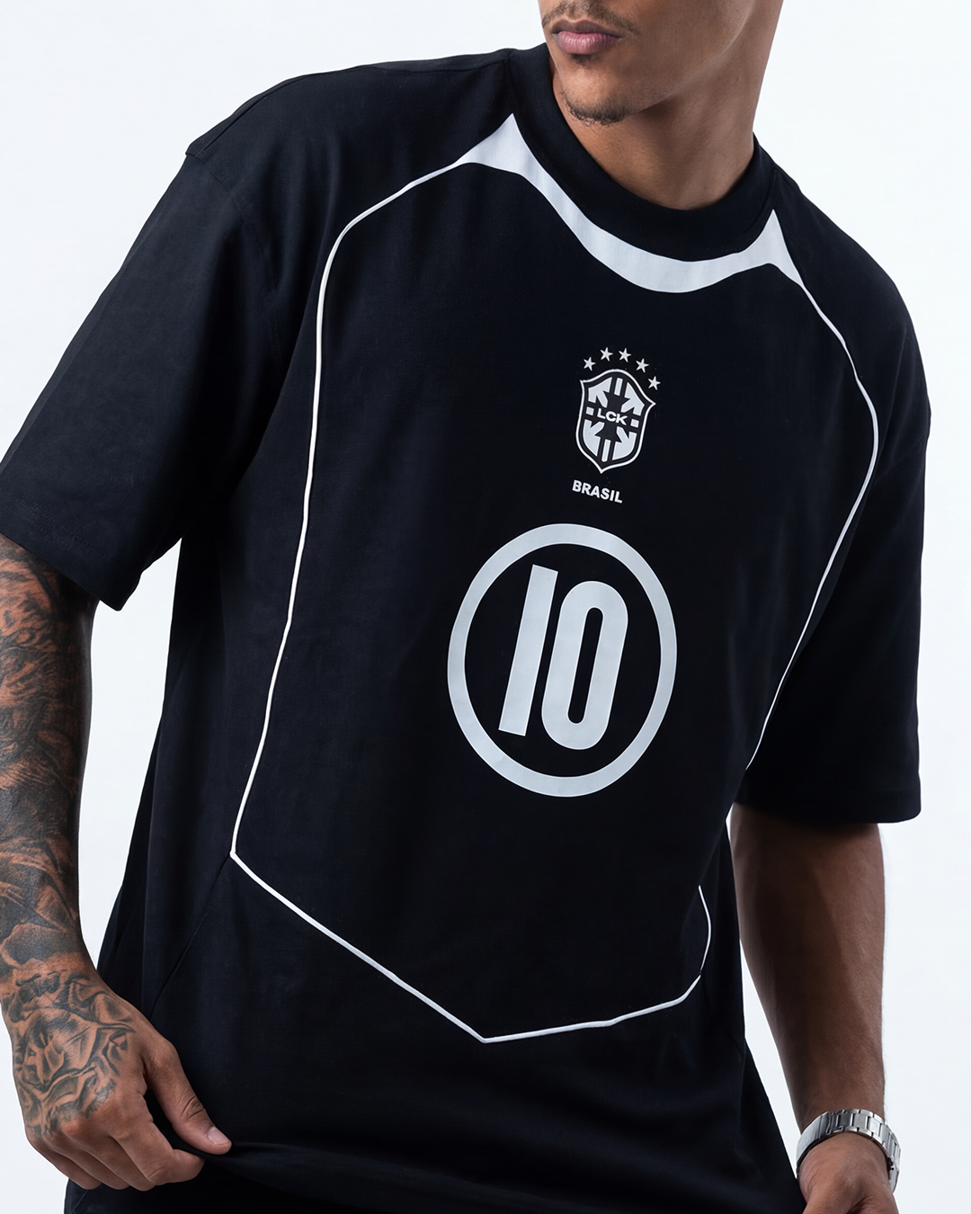 OVERSIZED CUP LCK PRETO - V