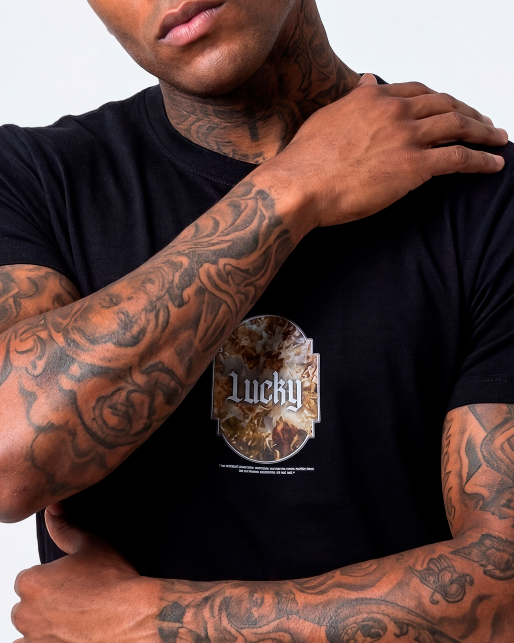 T-SHIRT REGULAR LUCKY ANGEL PRETO