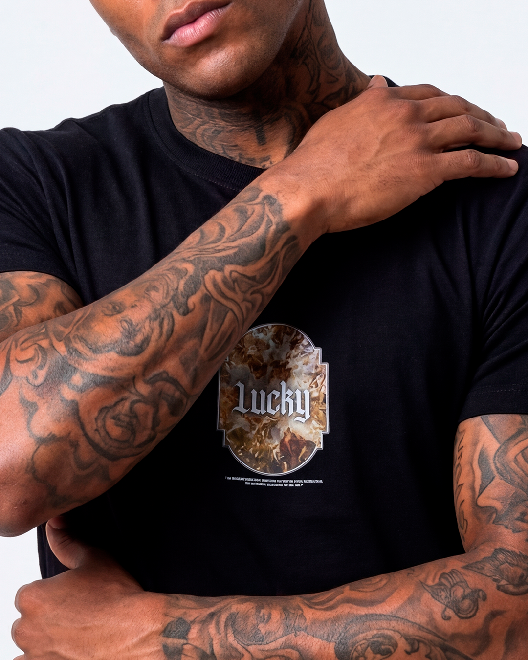 T-SHIRT REGULAR LUCKY ANGEL PRETO