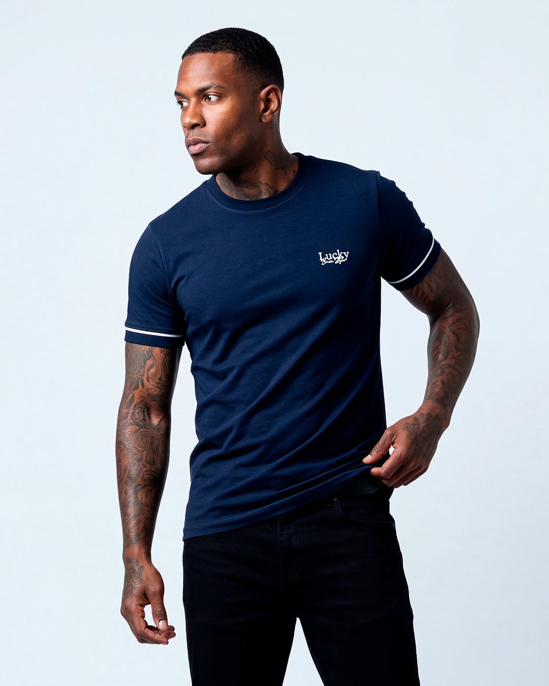 T-SHIRT REGULAR LUCKY BASIC STYLE MARINHO