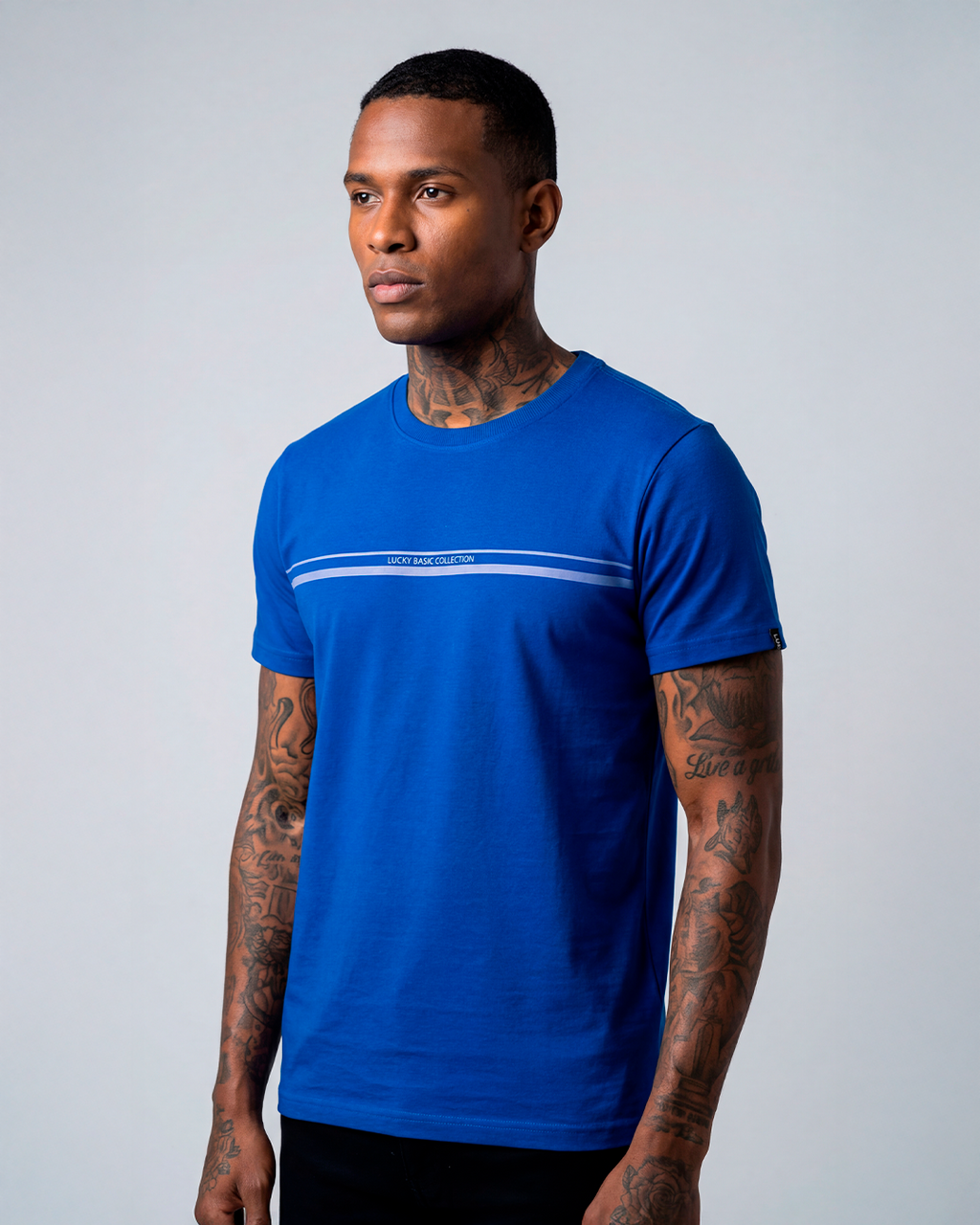 T-SHIRT REGULAR LUCKY BASIC COLLECTION ROYAL