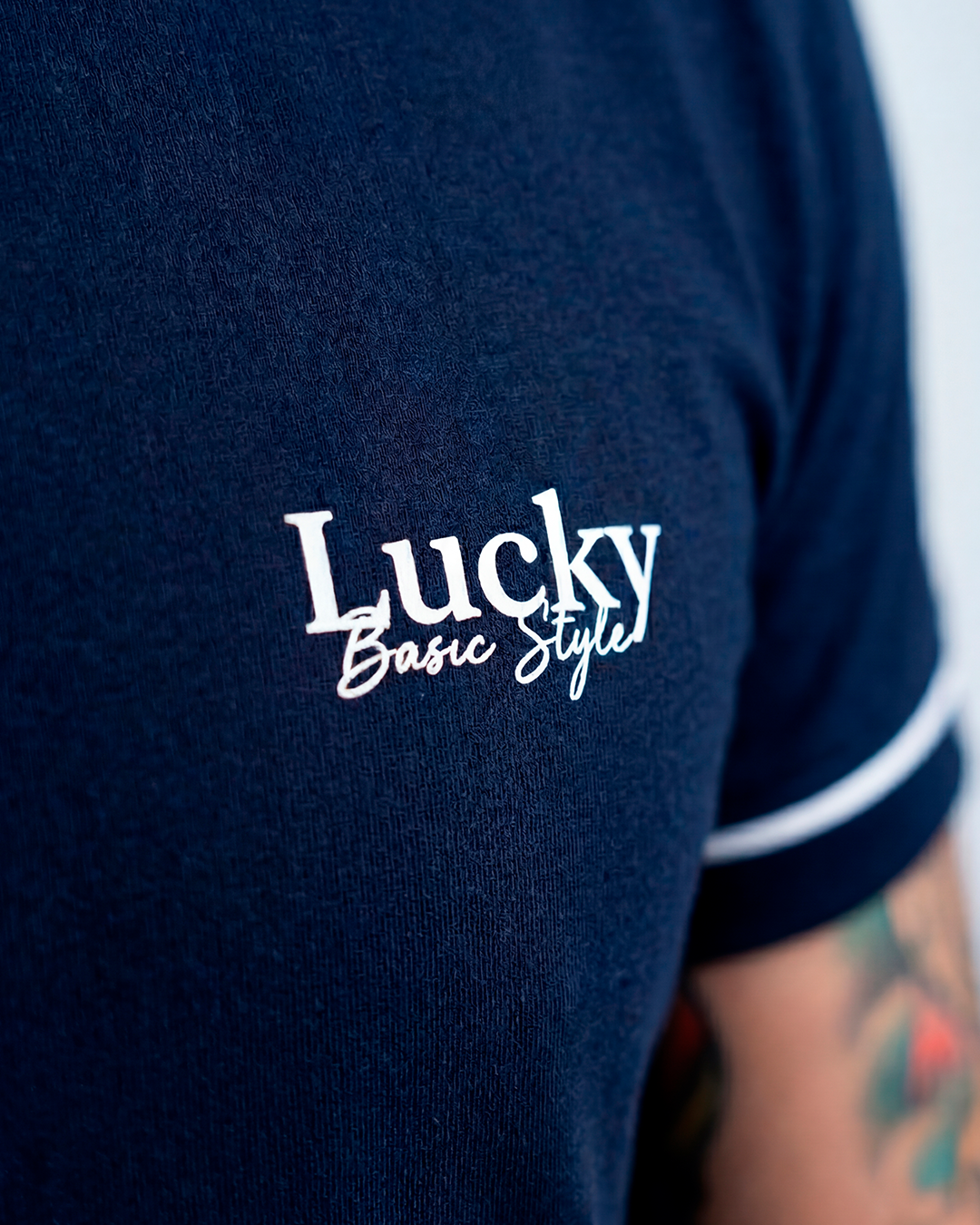 T-SHIRT REGULAR LUCKY BASIC STYLE MARINHO