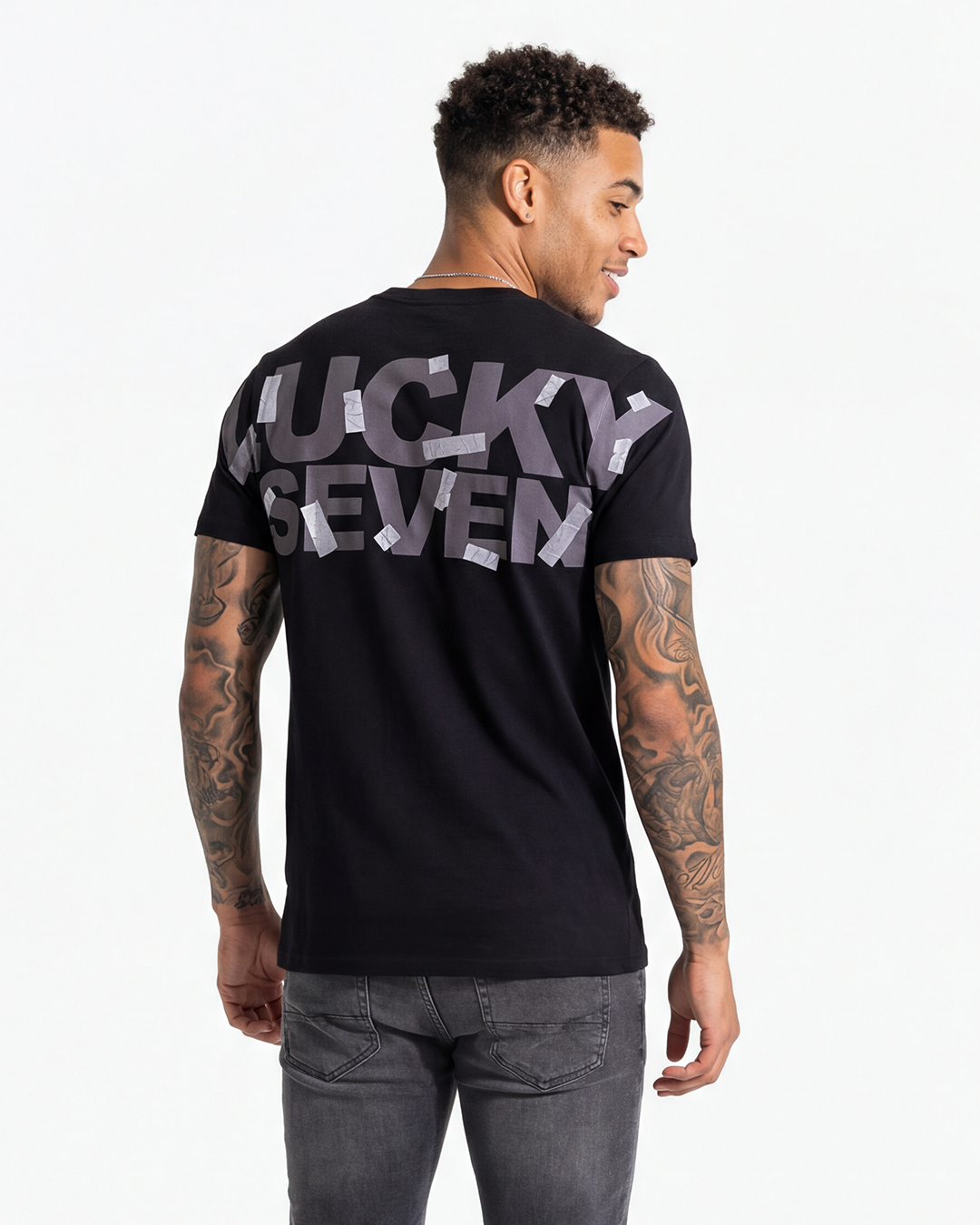 T-SHIRT LUCKY GLUED NAME