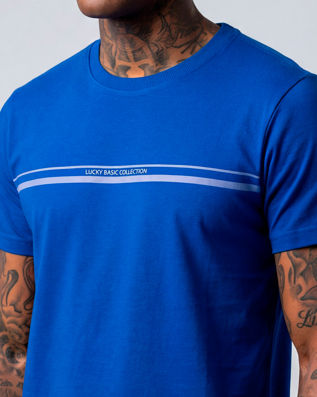 T-SHIRT REGULAR LUCKY BASIC COLLECTION ROYAL