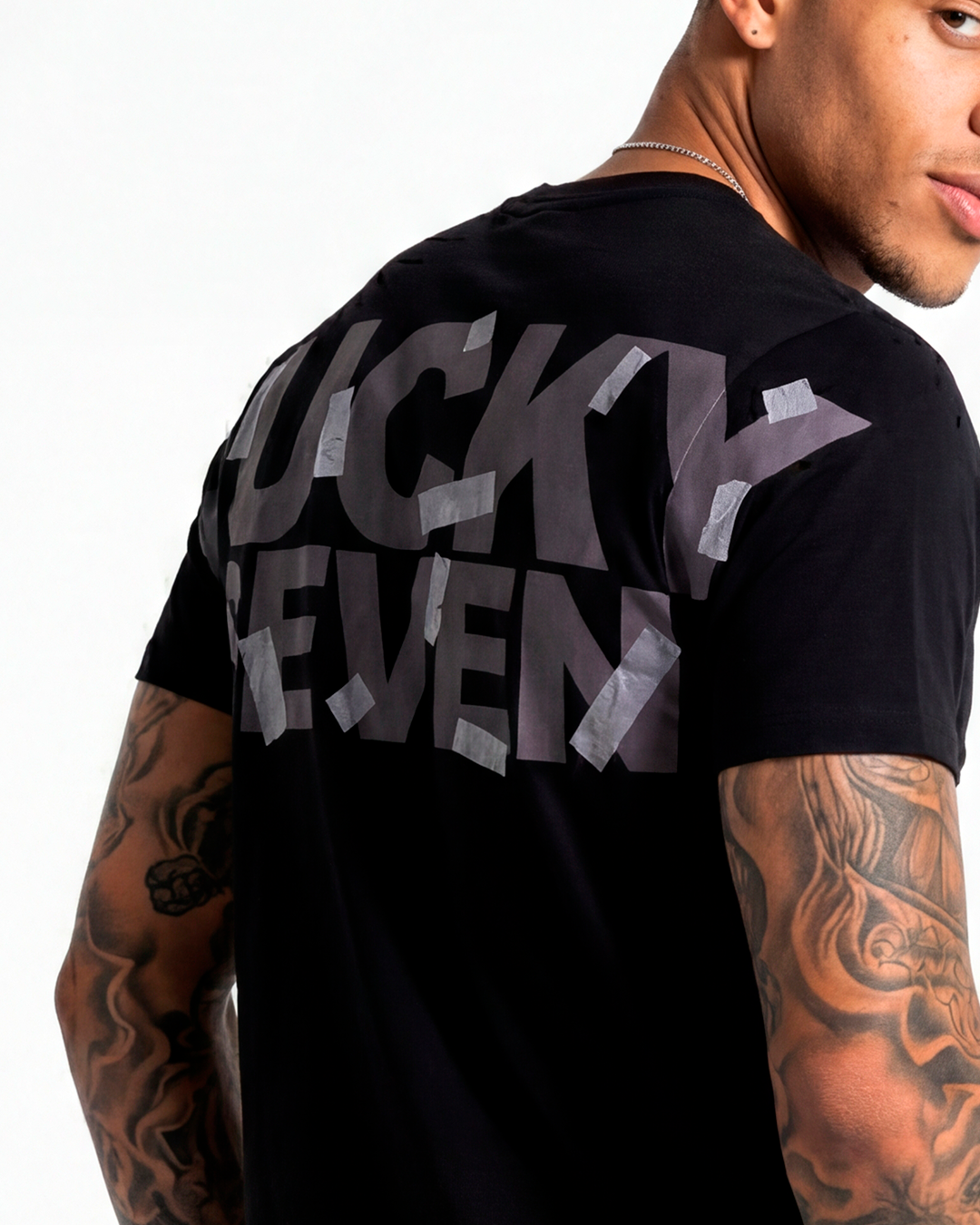 T-SHIRT LUCKY GLUED NAME