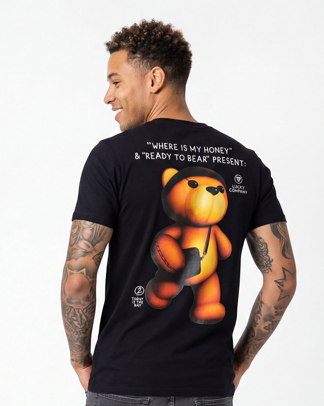 T-SHIRT LUCKY BEAR HONEY