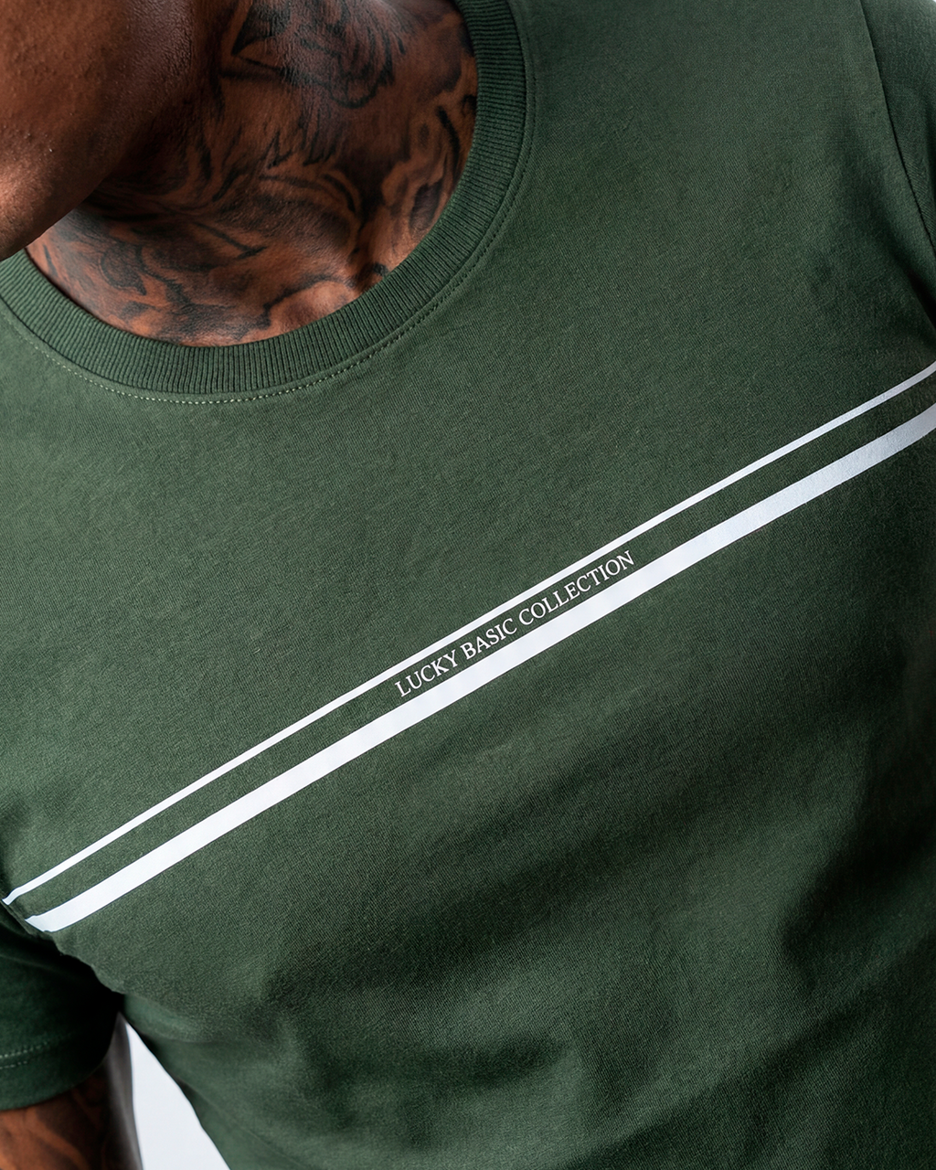 T-SHIRT REGULAR LUCKY BASIC COLLECTION VERDE