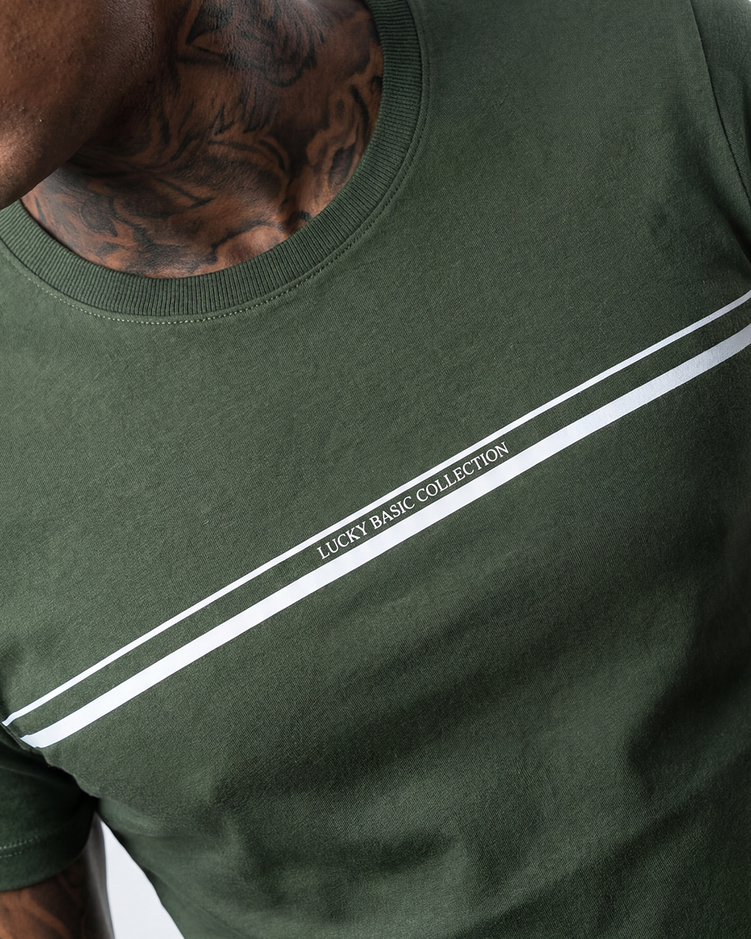 T-SHIRT REGULAR LUCKY BASIC COLLECTION VERDE