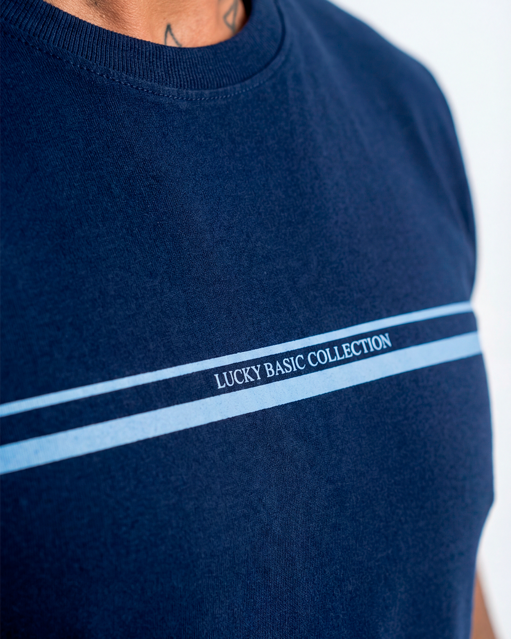 T-SHIRT REGULAR LUCKY BASIC COLLECTION MARINHO